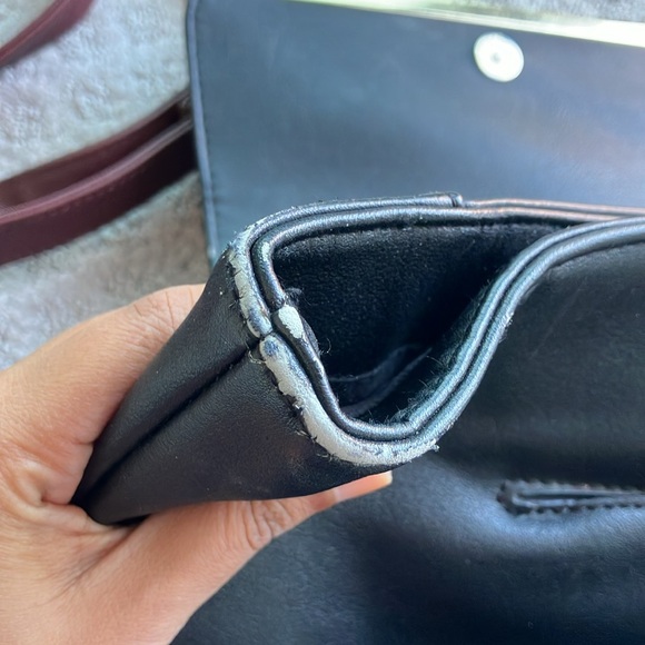 GREAT CONDITION Faux Leather black backpack - Picture 5 of 5